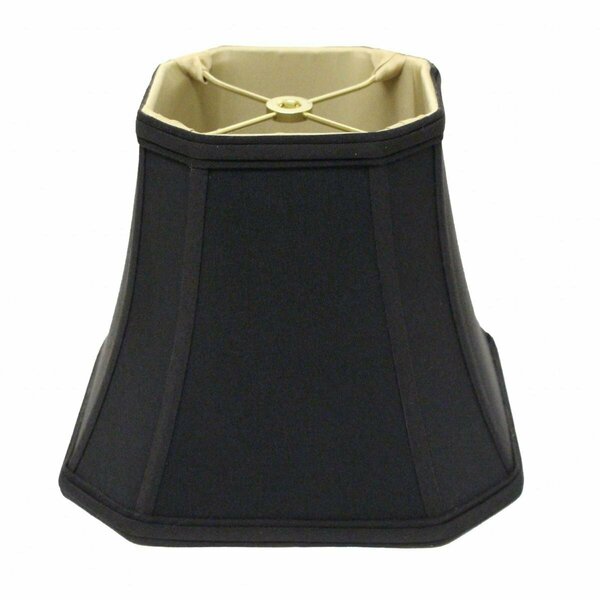 Estallar 10 in. Black with Bronze Lining Slanted Square Bell No Slub Lampshade ES3096023